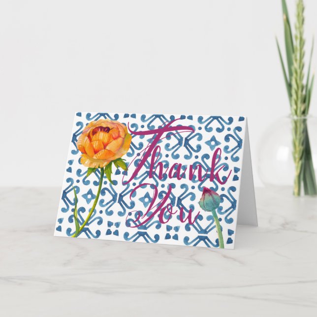 obrigado cartão de nota (Frente)