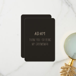 Obrigado Cartão de Padrinho de casamento