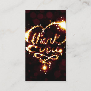 obrigado cartão de perfurador claro