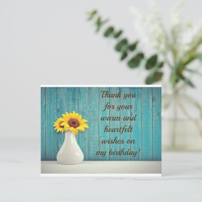 Obrigado Cartão de posto (Em pé/Frente)