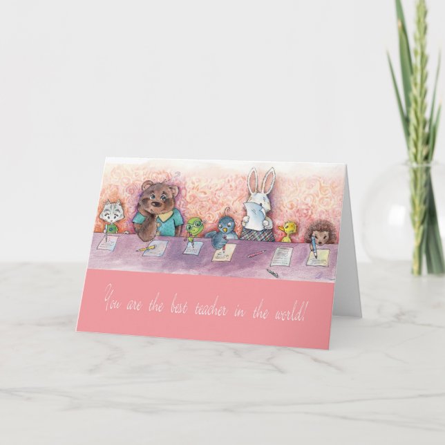 Obrigado Cartão De Professor (Frente)