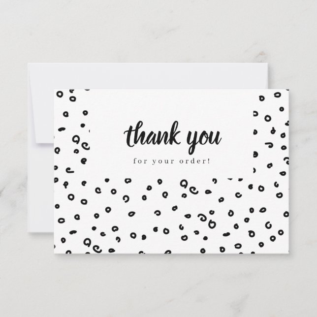 Obrigado Cartão de visita De Padrões De Dodle (Frente)
