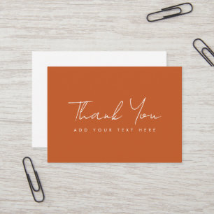 Obrigado Cartão de visita Moderno Elegante Terraco