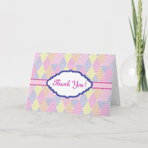 Obrigado cartão dos artigos de papelaria