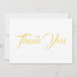 Obrigado, cartão elegante branco-claro-dourado