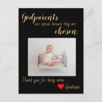 Obrigado Cartão Godparent