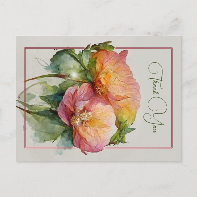 Obrigado Cartão personificado (Frente)