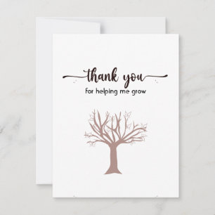 Obrigado Cartão plano, bonito e simples