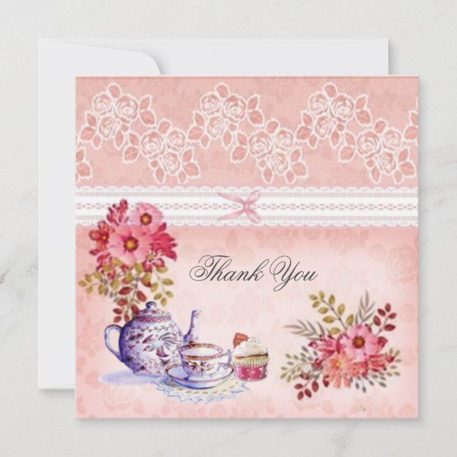 Obrigado, cartão rosa (Frente)