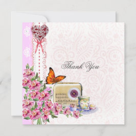 Obrigado, cartão rosa