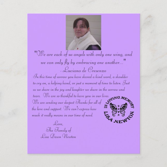 Obrigado, cartões (Frente)