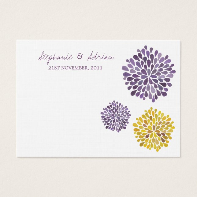 Obrigado Cartões Aquarela Dahlia Flores (Frente)