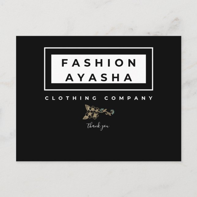 Obrigado Cartões de Marca para empresas (Frente)