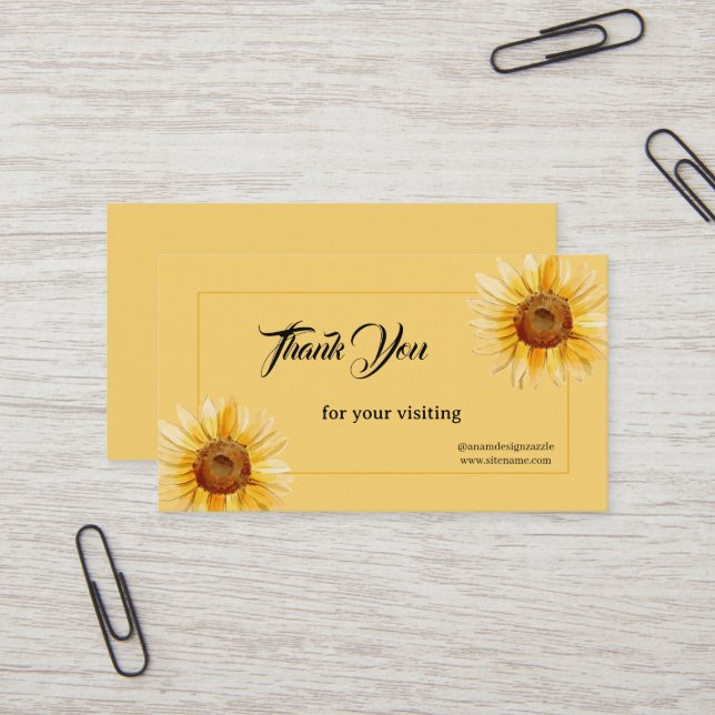 OBRIGADO CARTÕES DE VISITAS PEQUENOS (Frente/Verso In Situ)