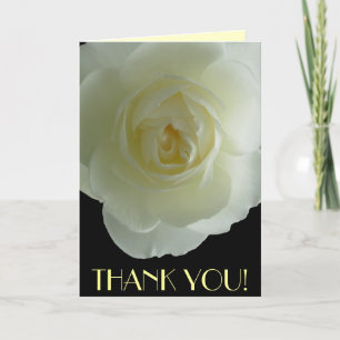 Obrigado Cartões Flores Brancas Cartão de Saudação