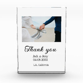 Obrigado casal de casamento moderno simples nome m