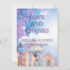 Obrigado Casamento Personalizado Convite De Casame