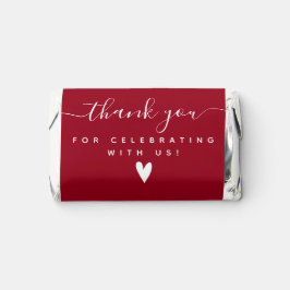 Obrigado - Casamento Vermelho Burgundy