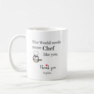 Obrigado Chef — Caneca de Café com Nome Personaliz