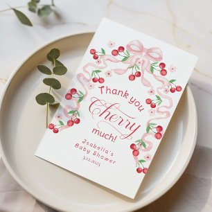 Obrigado Cherry Much Cherry no Cartões de agradeci