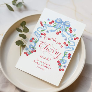 Obrigado Cherry Much Cherry no Cartões de agradeci