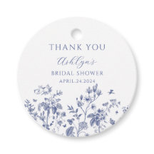 Obrigado Chinoiserie Chá de panela Favor Etiquetas