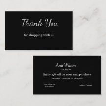 Obrigado clássico branco azul que você cartão de v