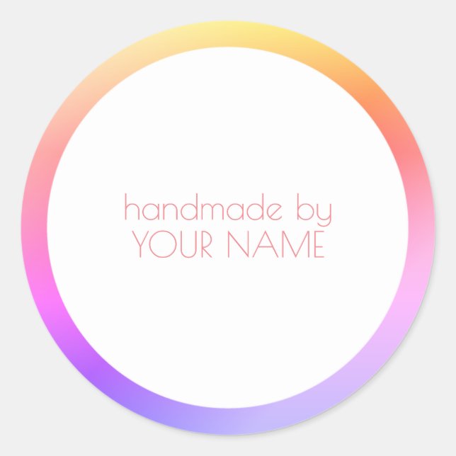 Obrigado, compro, etiqueta de pedido (Frente)