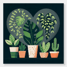Obrigado Coração Moldada Plantas Verdadeiras