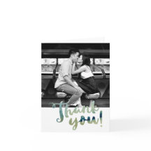 Obrigado da aguarela da foto você cartão de