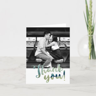 Obrigado da aguarela da foto você cartão de