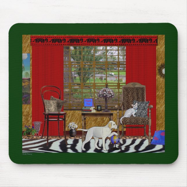 Obrigado da selva/jardim você Mousepad (Frente)