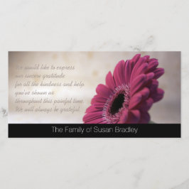 Obrigado da simpatia do Gerbera você cartão com