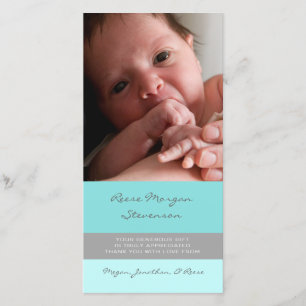 Obrigado das cinzas azuis você cartões com fotos