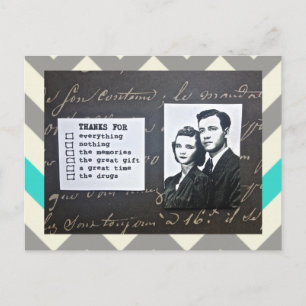 OBRIGADO DE CARTÃO POSTAL-VOCÊ NOTA AJUSTADOS QUAL