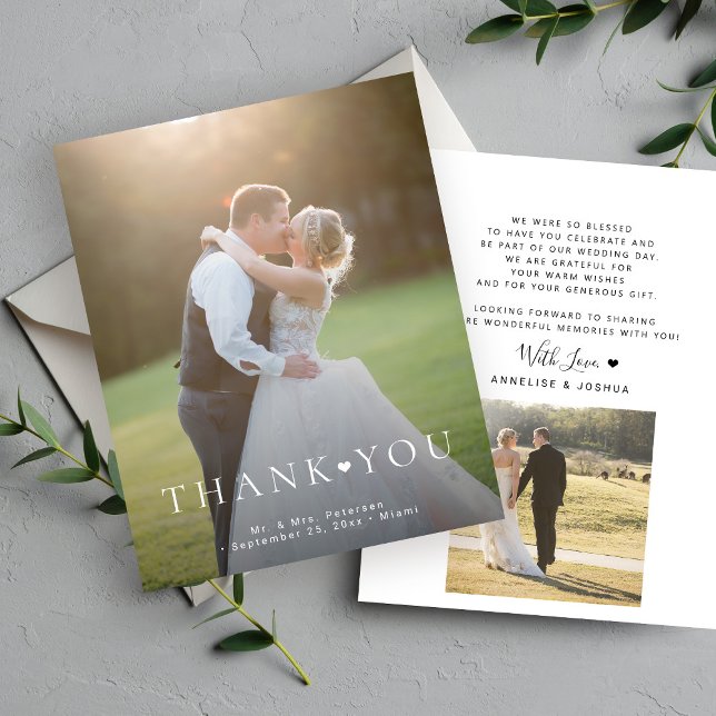 Obrigado de casamento da fotografia moderna (Criador carregado)