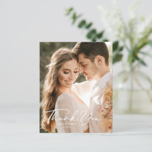 Obrigado de Casamento de Fotos de Orçamento Mínimo