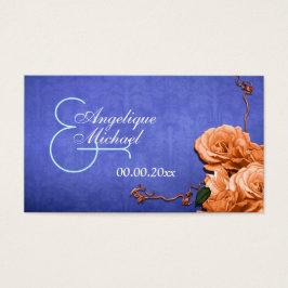 Obrigado de casamento de laranja azul, seu apartam