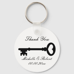 Obrigado de casamento para você chaveiro com chave