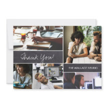 Obrigado de colagem Fotográfica personalizado para