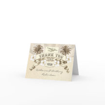 obrigado de destino de cartões de casamento