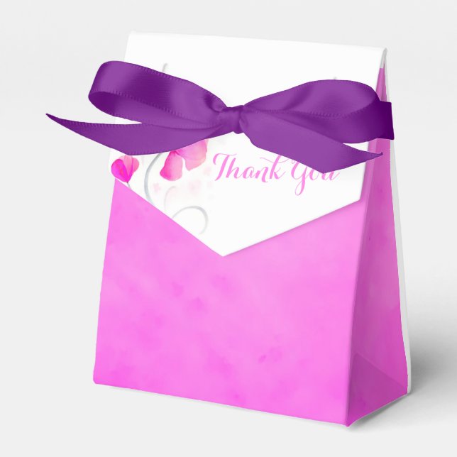 Obrigado de flor de lavagem com água, sua caixa de (Frente)