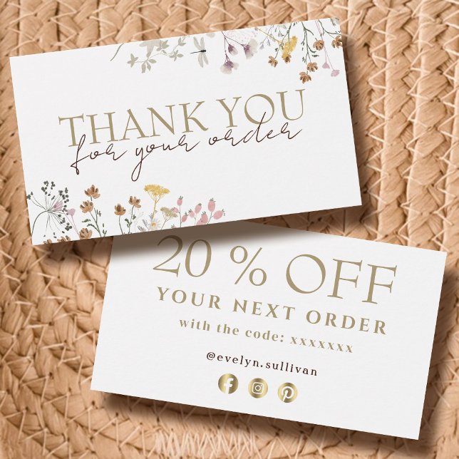 Obrigado de flores selvagens que você desconta (Criador carregado)