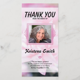 Obrigado de Funera você Cartão de condolências