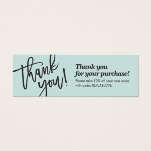 Obrigado de manuscrito elegante você se torna verd