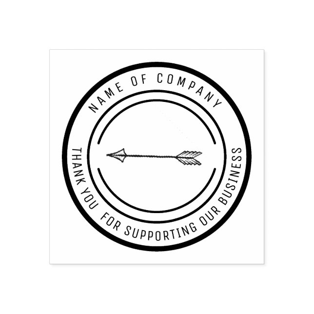 Obrigado DE NEGÓCIOS Para Suportar CARIMBO DE LOGO (Impressão)