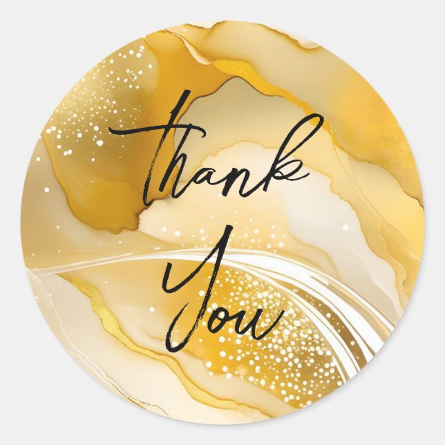 Obrigado de ouro maravilhoso, seus adesivos (Frente)