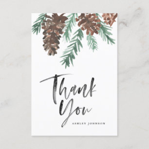 Obrigado de Pinecone você escova o cartão liso do