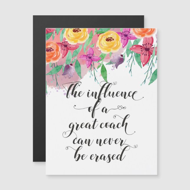 Obrigado de treinador, você oferece o presente do  (Frente/Verso)