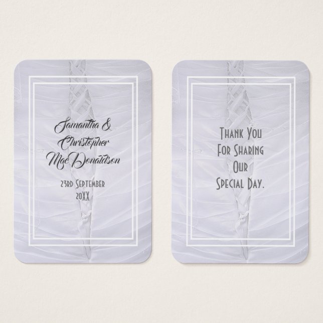 Obrigado de vestido branco (Frente & Verso)